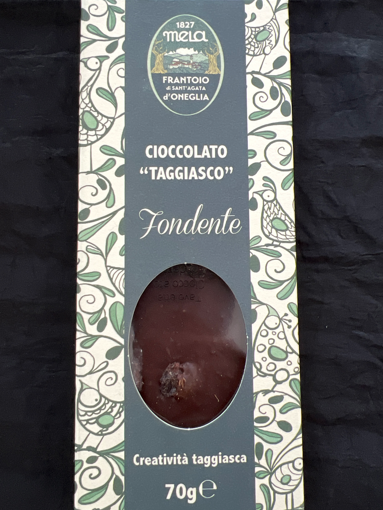 [FRA048] Cioccolato fondente con oliva "Taggiasca" essiccata