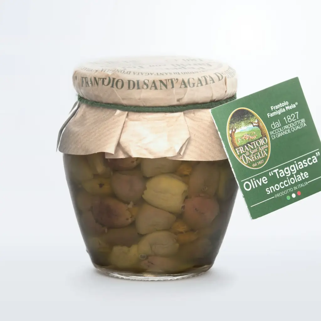 [FRA019] Olives taggiasche dénoyautées (snocciolate) - 90 gr