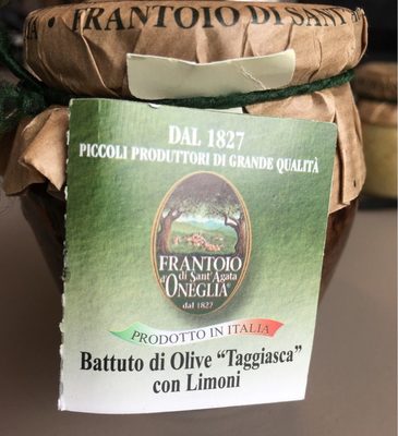Hachis d'olives Taggiasca au citron (Battuto) - 180g
